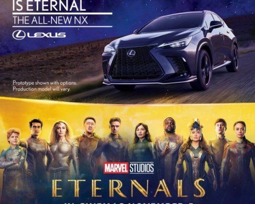 Újra együtt a Marvel és a Lexus az Örökkévalók című filmben